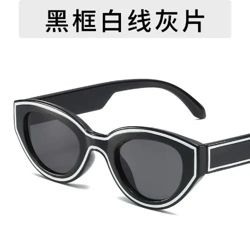 Trendy Design Cat Eye Sunglasses New Fashion Party Hip-Hop Decorated Sunglasses Travelling Eyewear UV400 Qme HB