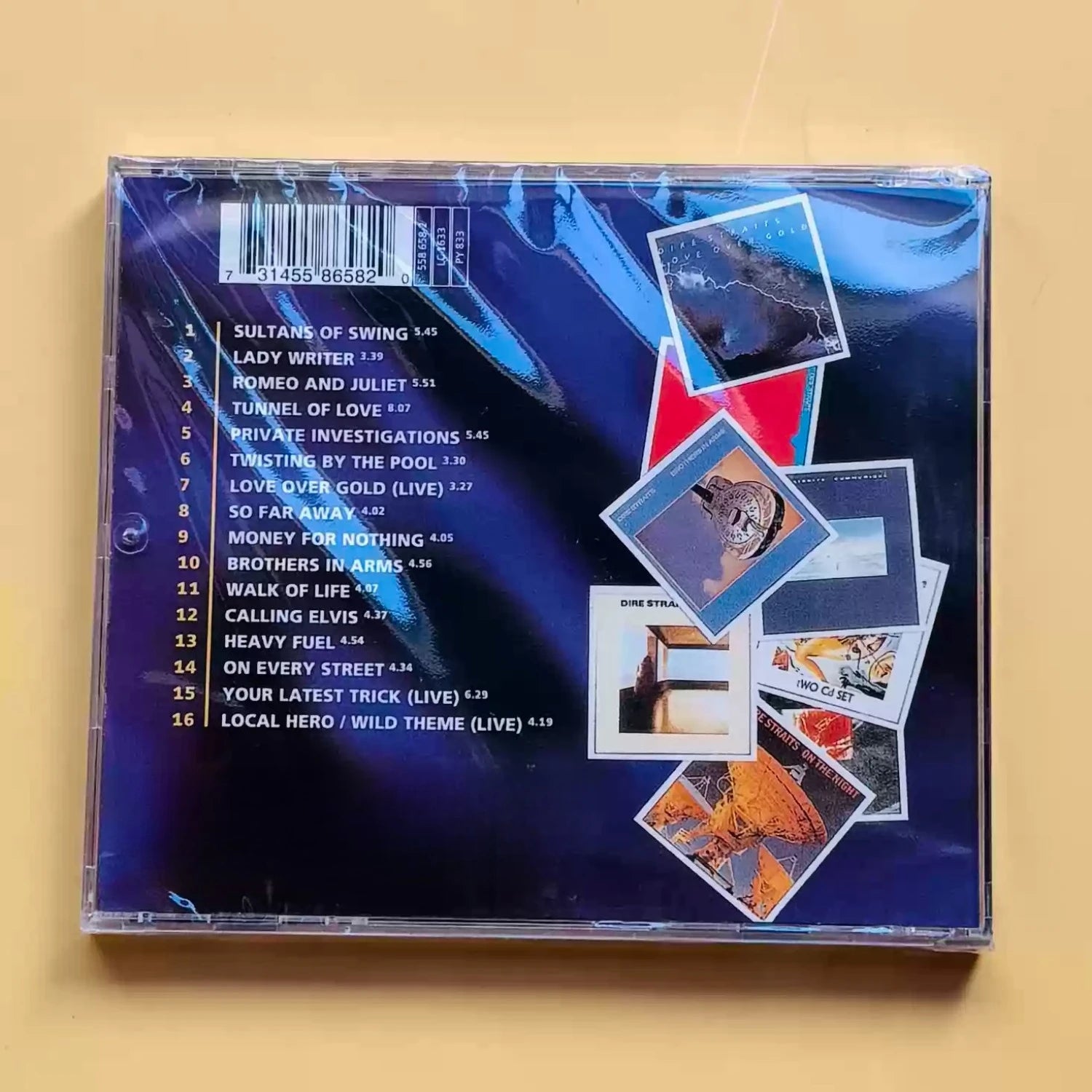 Classic Rock Compilation CD, Featuring Tracks Including Sultans of Swing, Guitar Riff Performance, for Music Lovers Collection Qme