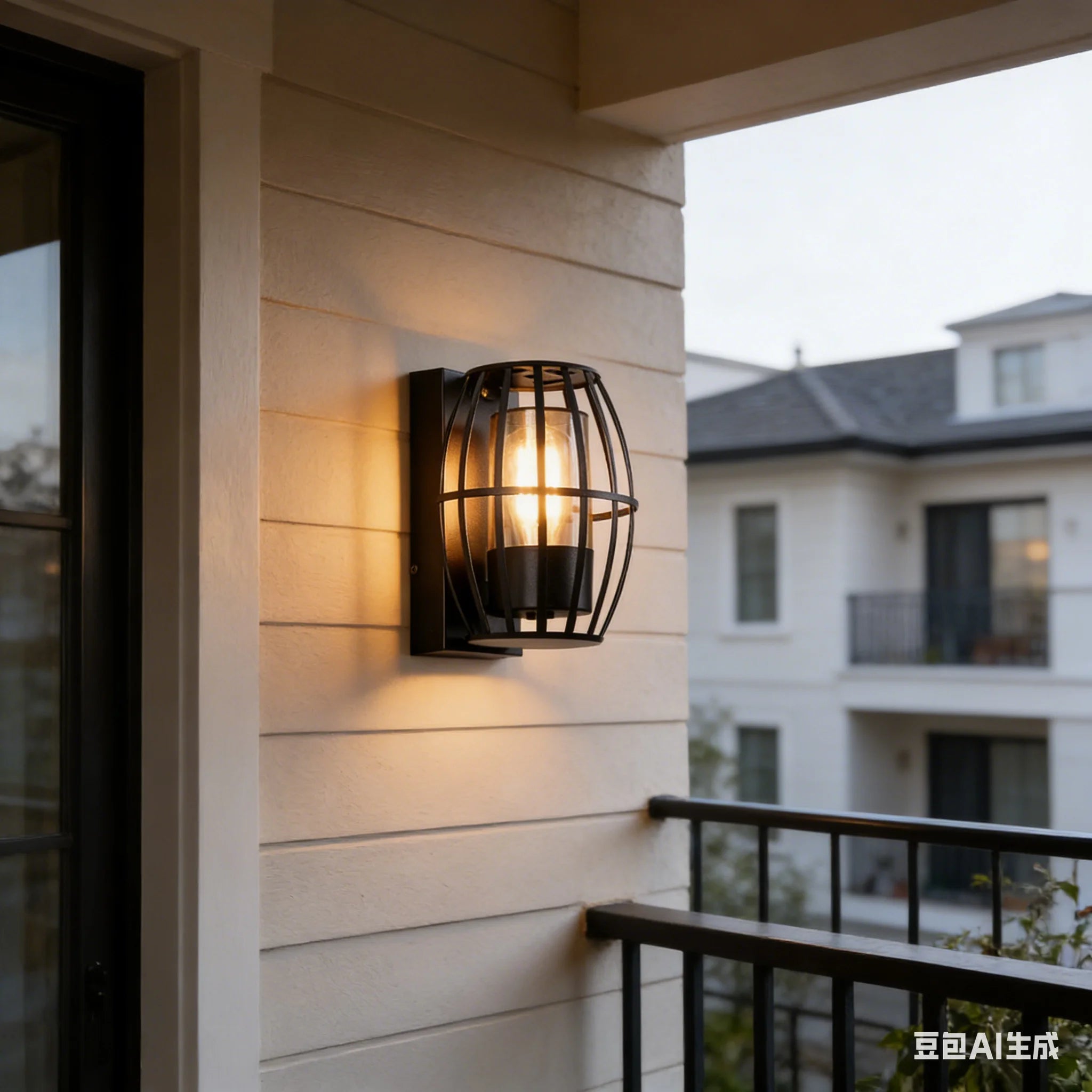 Outdoor LED Wall Light IP65 Waterproof With E27 Base Aluminum Wall Lamps Decoration Porch Garden Balcony Aisle Stair Wall Lights Qme