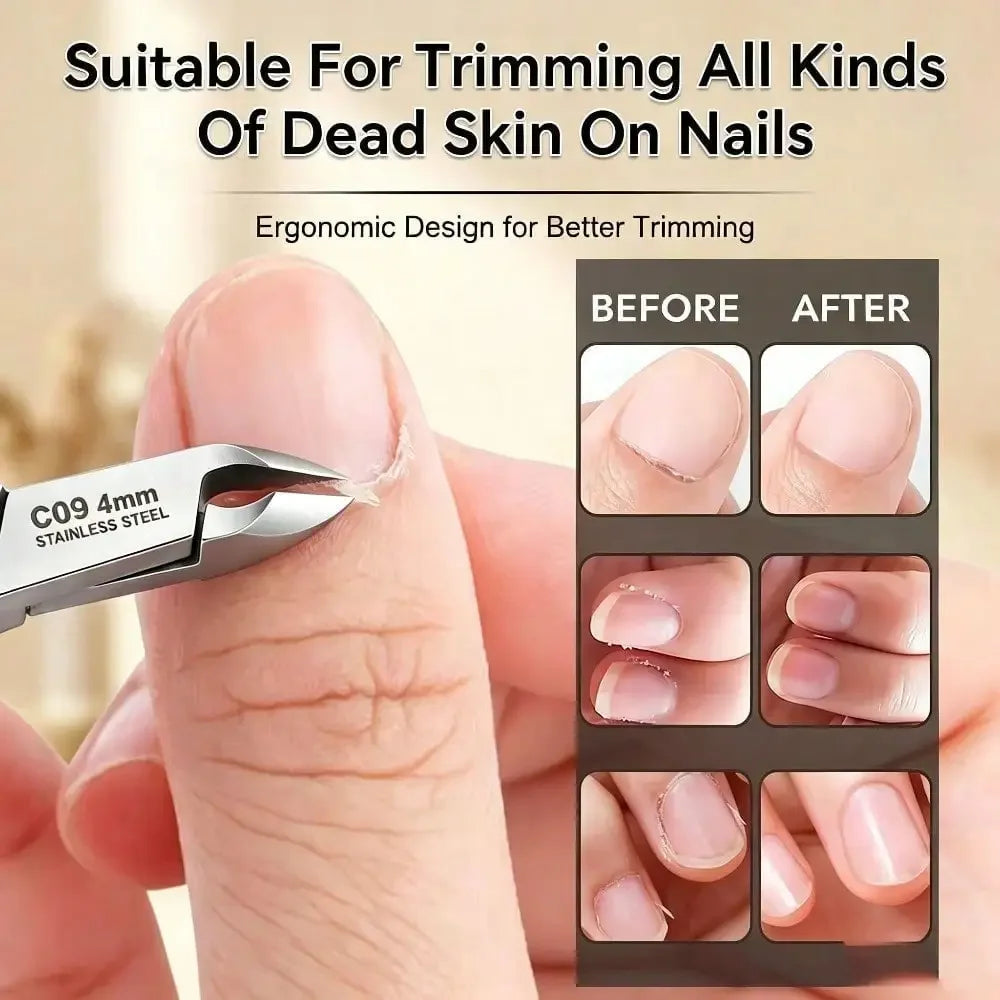 Professional Manicure Tools Sharp Blade Cuticle Nippers Nail Hangnail Qme