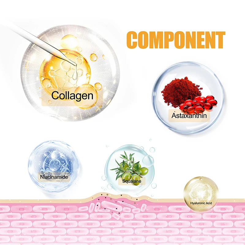 Collagen Moisturizing Essence Water Rich Astaxanthin Oil-controlling Qme