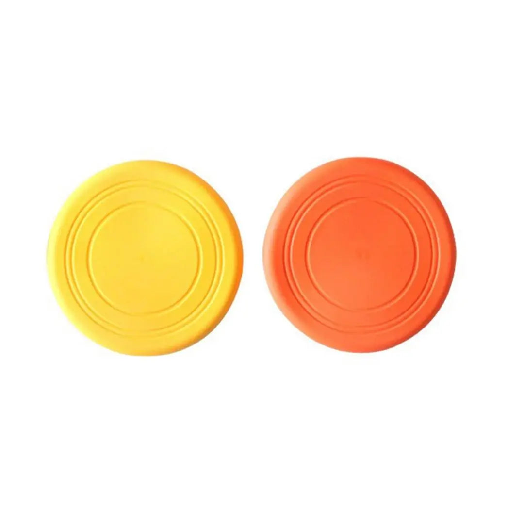 A 6 Colors Silicone Flying Saucer Funny Dog Cat Toy Dog Game Flying Discs Resistant Chew Puppy Training Interactive Pet Supplies Qme 2pcs Image Style 18cm