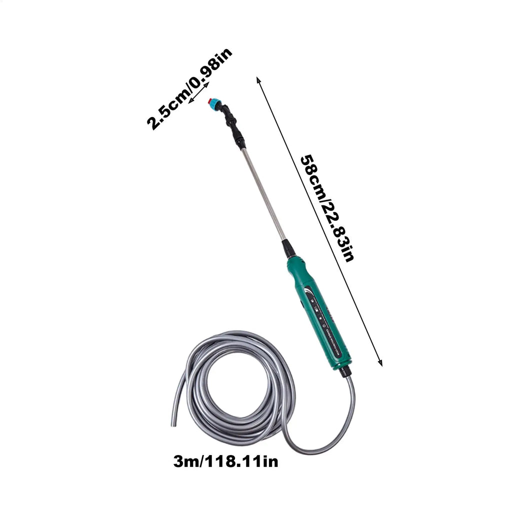 Electric Watering Wand Portable Handheld 2000mAh With Hose Portable Watering Sprayer Wand For Lawn Yard Patio Outdoor Flower Bed Qme