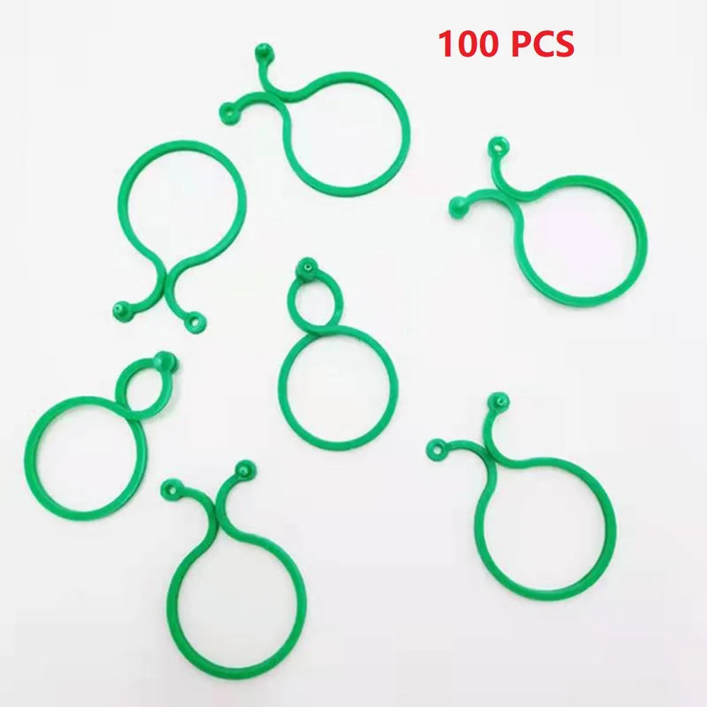 50/100/200Pcs Plant Clips for Climbing Plants Garden Clips Plant Support Clip for Gardening Clip for Support & Securing Planecu Qme Green 100pcs