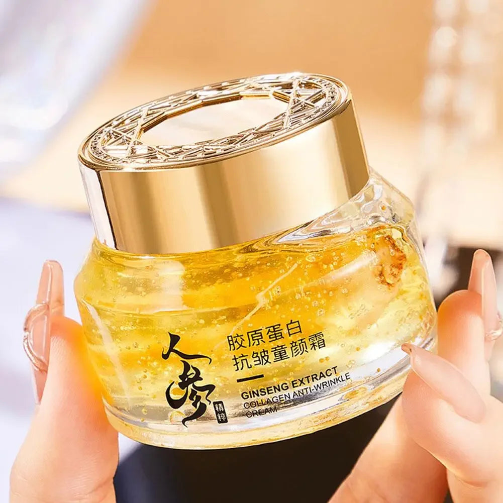 Gold Ginseng Face Cream Polypeptide Moisturizing Niacinamide Facial Serum For Skin Care Cream 24k Gold Ginseng Serum Qme