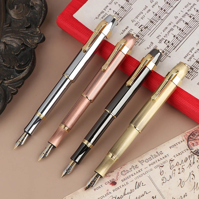 3062 Unique Antique Brass Pocket Roller Ball Pen Short Portable Pens Qme