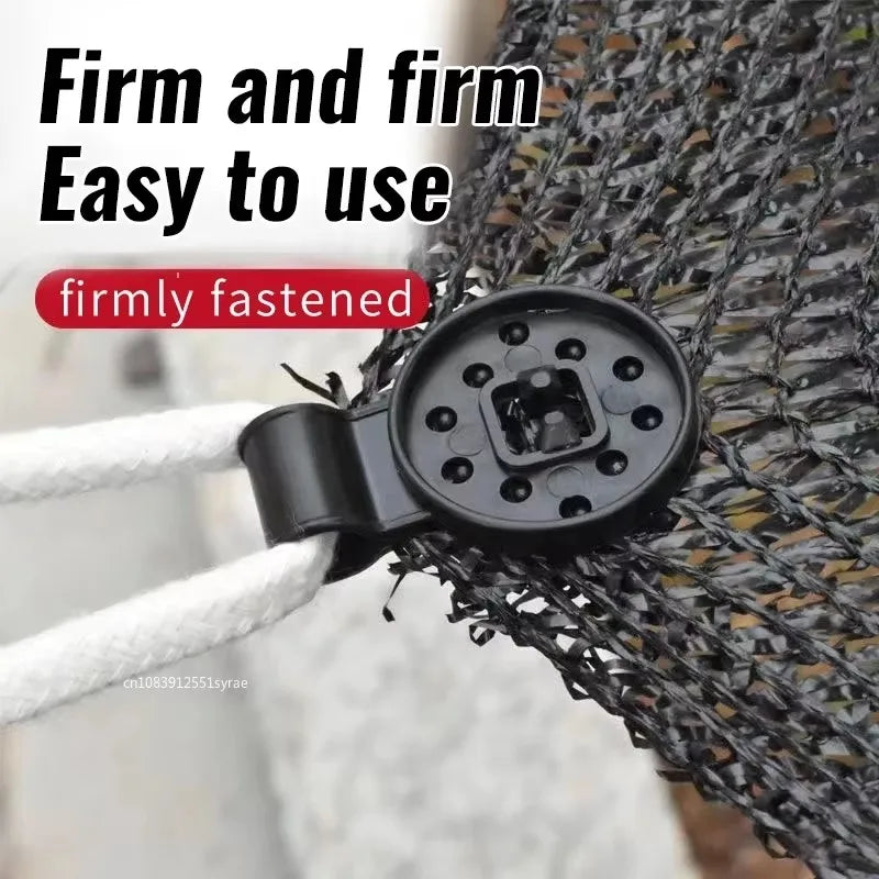 50/100PCS heavy duty lock clip plastic clip greenhouse shade cloth fixing clip tarp clip fence fabric clip garden net Qme