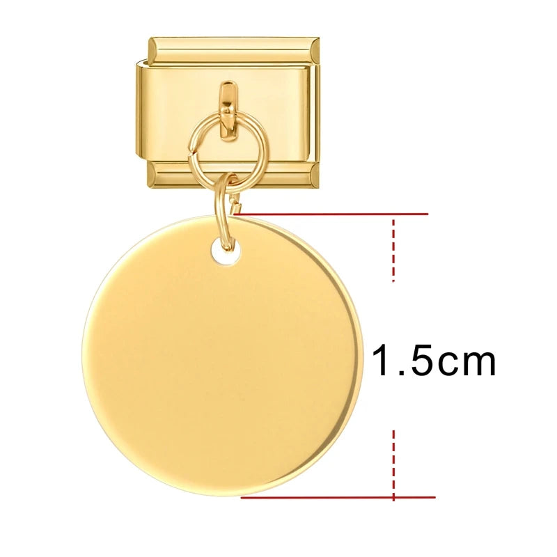 Fashion Birthday Day Numbers Name Customization Italian Charm Link Fit 9mm Stainless Steel Bracelets DIY Beads Making Hand Chain Qme Style 20