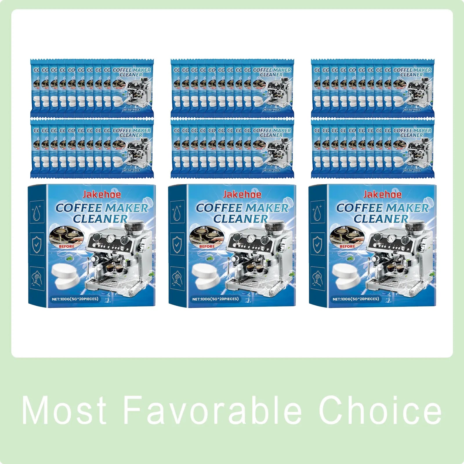 Coffee Machine Cleaning Tablets Effervescent Descaling Dirt Scale Removal Yellow Tea Dirt Stain Cleaner Tablet Descaling Agent Qme 300g Boxed