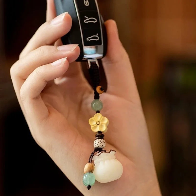 Creative Handmade Bodhi Money Pouch Mobile Phone Chain Pendant Car Qme