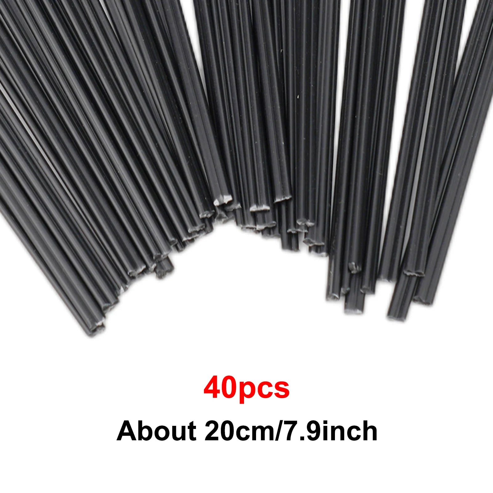 40 Pcs 200mm Length PP Black Plastic Welding Rods For Car Bumper Repair Welder Tool Herramientas Ferramentas Taladros Multitool Qme