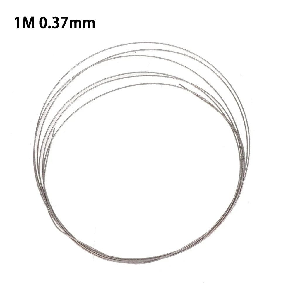 1M Diamond Cutting Wire Saw Blade For Jade Glass Rock DIY Cutting Matching Cutting Supply 0.26/0.37MM Professional Hand Tool Qme 0.37mm