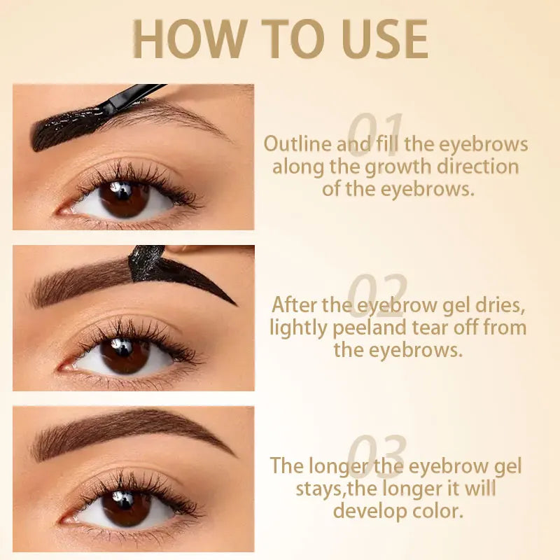 Tear Off Eyebrow Glue Waterproof Sweat Proof Available Multiple Qme
