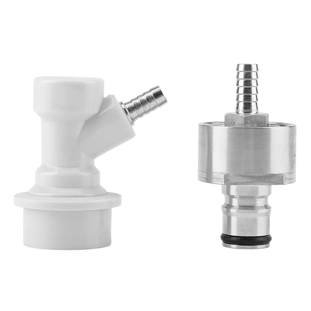 Homebrew Stainless Steel Carbonation Cap with Liquid Ball Lock Disconnect 1/4 Inch Barb Carbonator Adapter for Beer Soda Qme JY12359