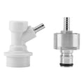 Homebrew Stainless Steel Carbonation Cap with Liquid Ball Lock Disconnect 1/4 Inch Barb Carbonator Adapter for Beer Soda Qme JY12359