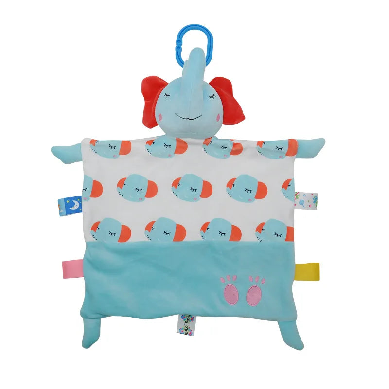 Plush Bear Comfort Towel Baby Sleep Security Blanket Cute Doll Early Qme Elephant M