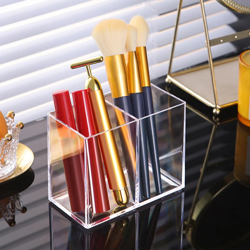 Pencil Brush Holder Organizer Containers Storage Box Cosmetics Makeup Qme
