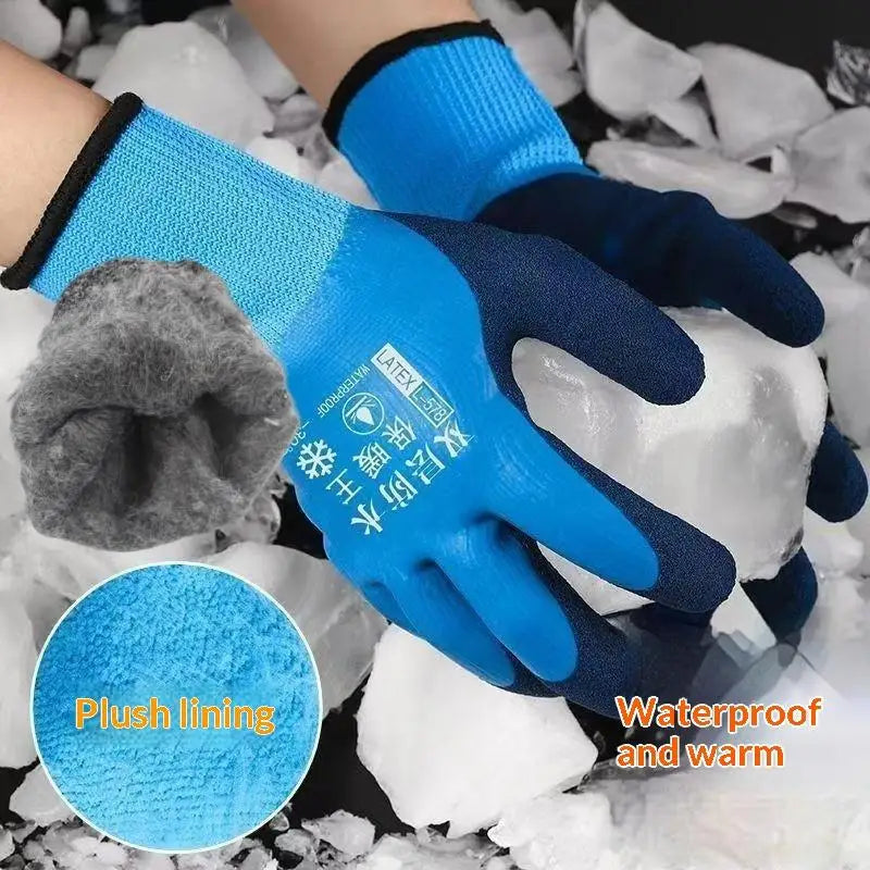 Versatile Garden Gloves Non-slip Rubber Waterproof Thermal Hanyd Qme