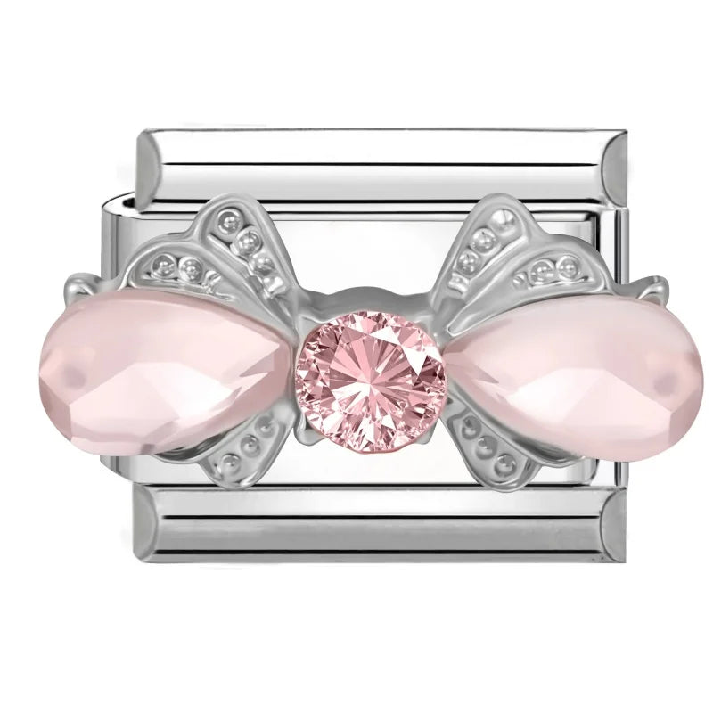 Y2K Blue Pink Gems Bows Heart Water Drop Butterfly Italian Charm