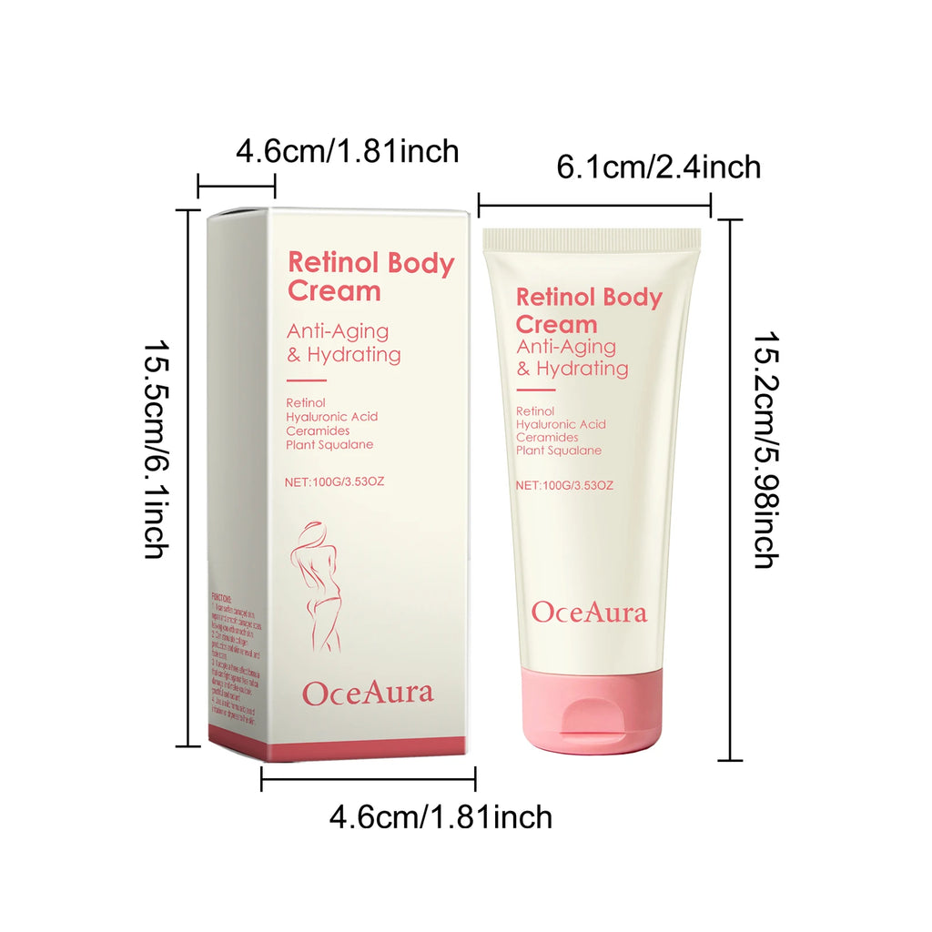 Retinol Firming Body Cream Anti-Wrinkle Tightening Improve Sagging Skin Remove Cellulite Nourish Lift Firming Moisturizing Cream Qme