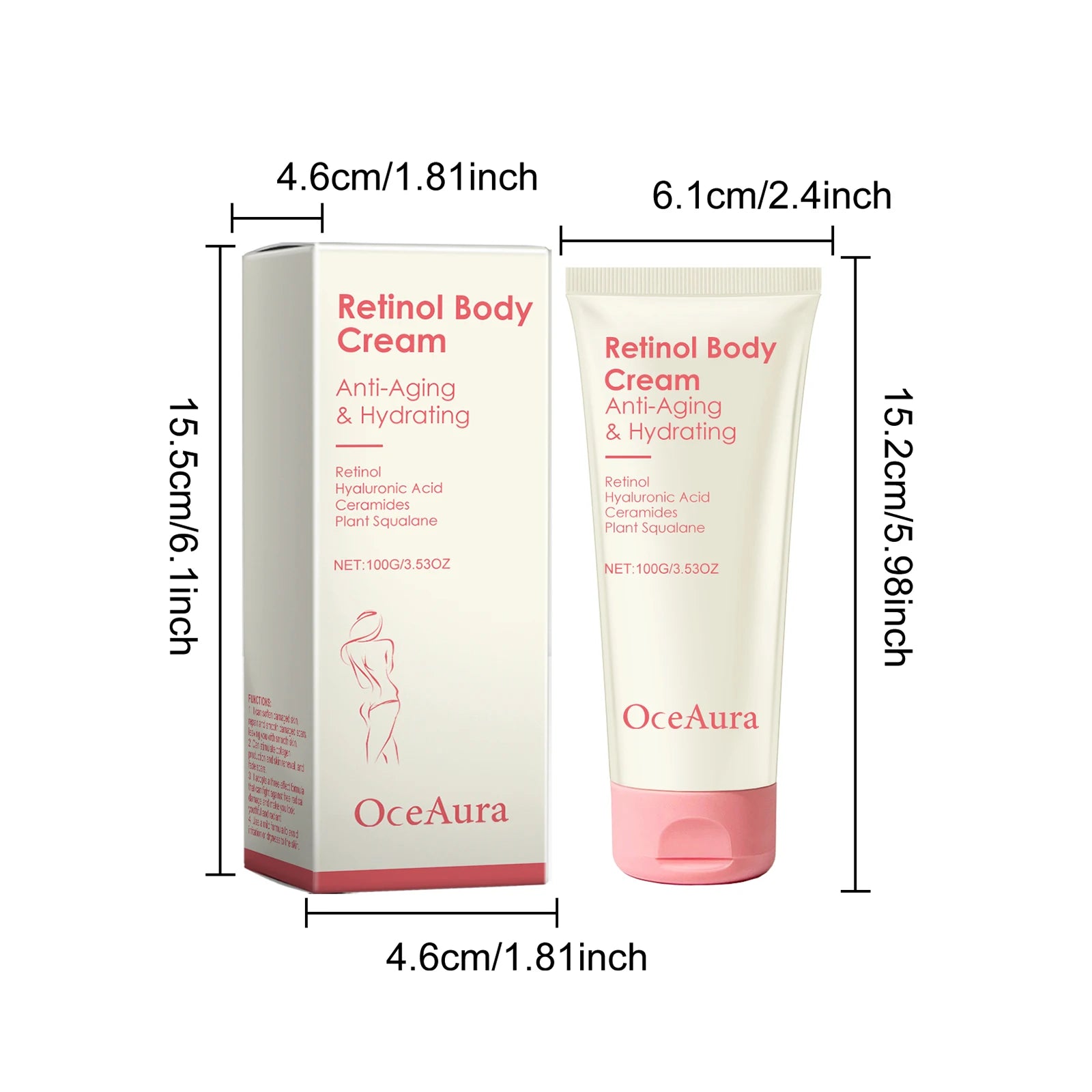 Retinol Firming Body Cream Anti-Wrinkle Tightening Improve Sagging Skin Remove Cellulite Nourish Lift Firming Moisturizing Cream Qme