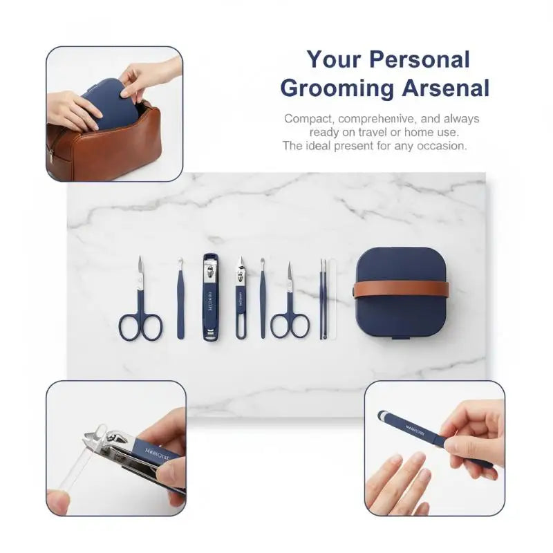 5 Lightweight Anti Splash Nail Clipper Handheld Scissors Storage Case Qme