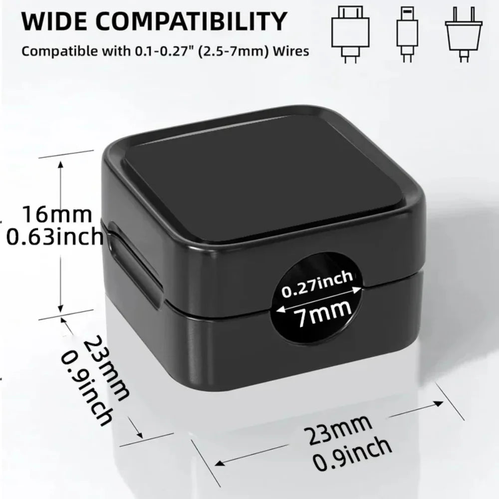 6-3-1Pcs Organiser Adjustable Magnetic Cable Clips Cable Cord Holder Under Desk Organizing Cable Management Holder Wire Keeper Qme