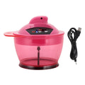 Electric Hair Coloring Bowl Dyestuff Automatic Mixer Blender Hair Dye Cream Mixing Bowl Dyestuff Mixing Bowl Qme RED