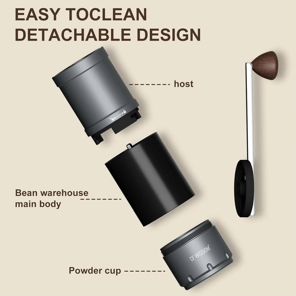 Dual Mode Manual Electric Grinder Adjustable Grind Settings Hand Bean Qme
