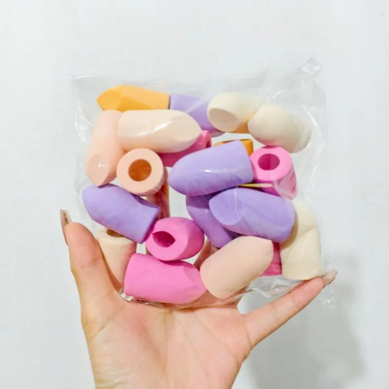 Mini Beauty Sponges Various Shapes Colors Makeup Mixed Sponge Tools Qme