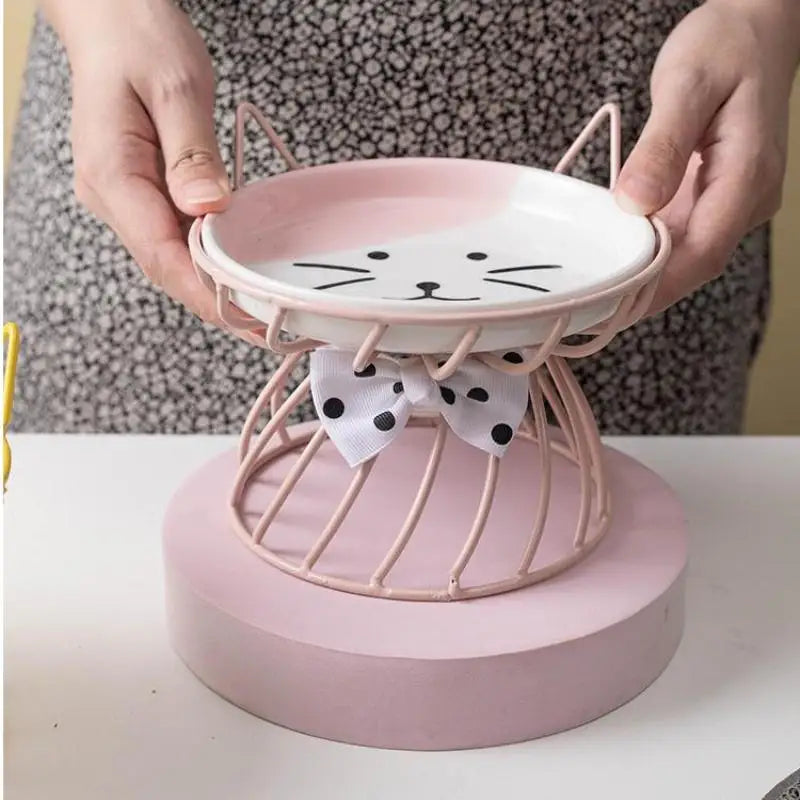 Cats Dogs Outdoor Feeding Drinking Accessories Doggie Cat Stand Bowl Qme