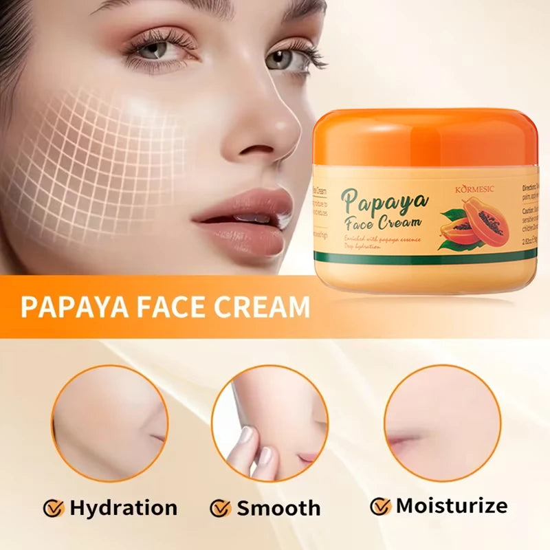 Papaya Face Cream Deep Moisturizing Post-sun Hydration Makes Skin Qme