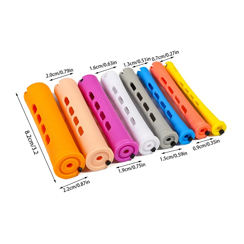 Hair Perm Rods Short Cold Wave Curler No Heat Perming Curling Rollers Qme