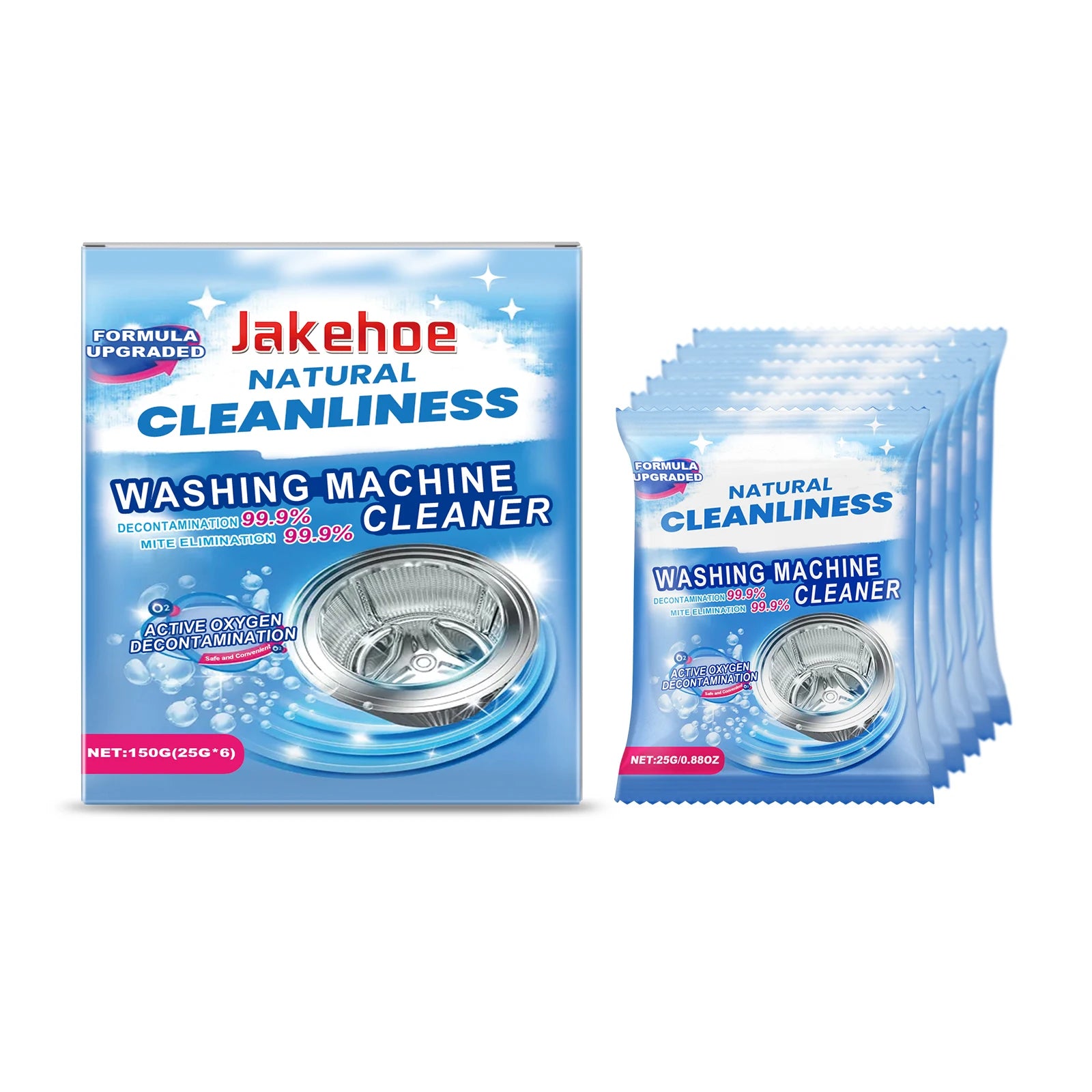 Washing Machine Cleaning Powder Effectively Clean Stubborn Dirt Eliminate Mold and Odor Multi-functional Washing Machine Cleaner Qme 6pcs Boxed