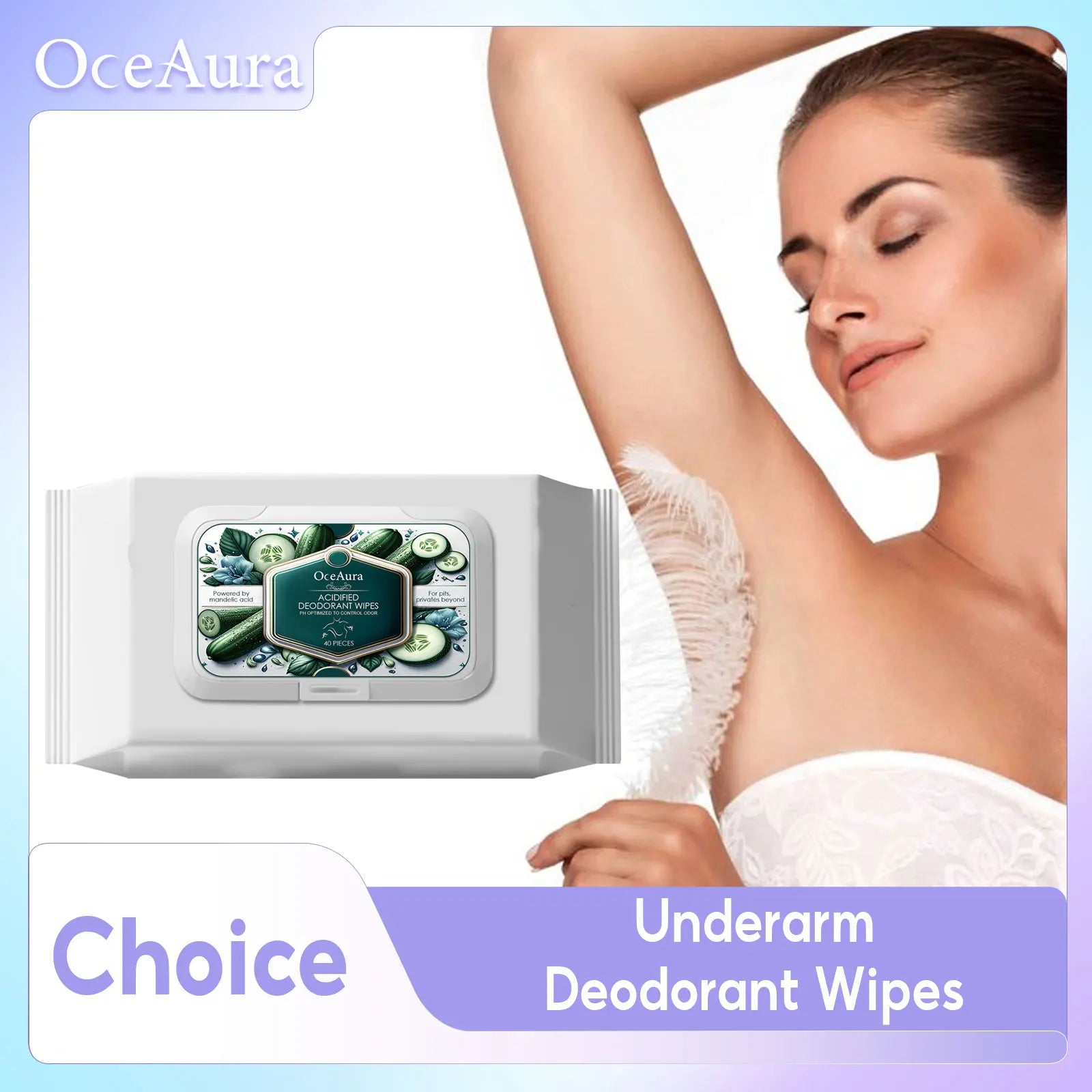 Natural Deodorant Wipes Woman Body Odor Remover Clean Underarms Reduce Bad Smells Refreshing Sweat Absorbent Armpit Care Product Qme