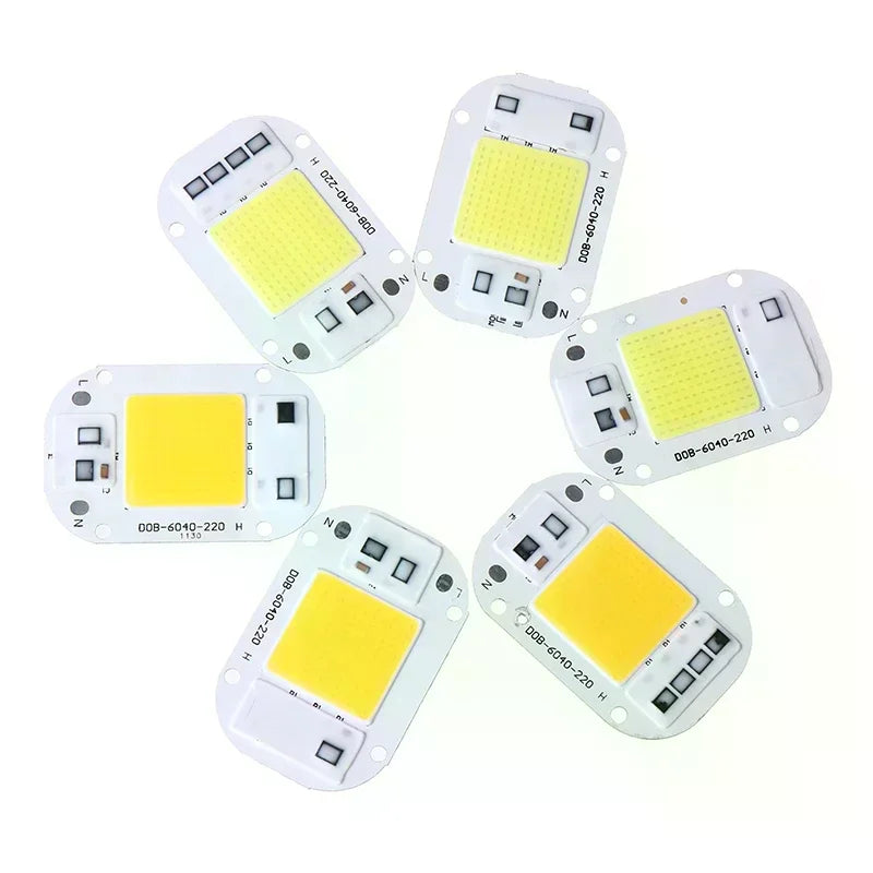 LED Chip 20W 30W 50W AC110 220V Smart COB Lamp Beads Without Driver Qme