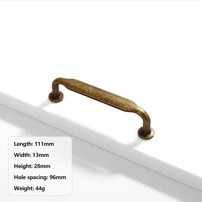 Vintage Zinc Alloy Cabinet Door Handle Kitchen Cabinet Drawer Wardrobe Door Knob Vintage Furniture Hardware Qme A15