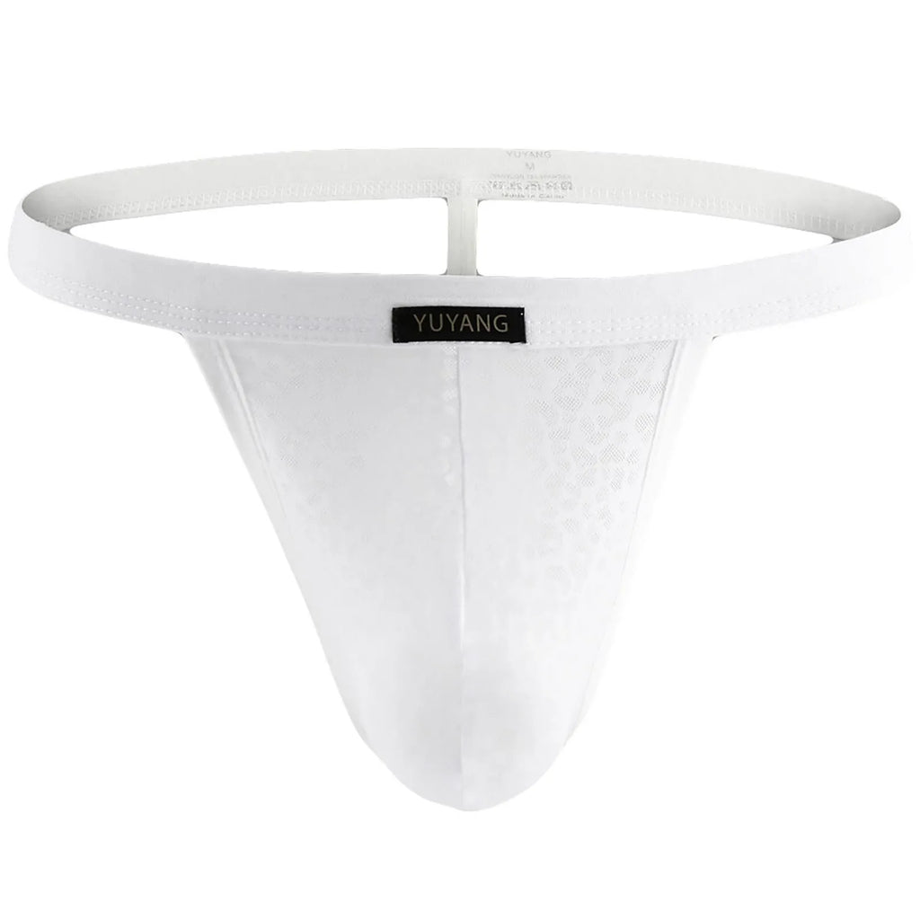 Man's Sexy Breathable G-string Elastic Comfortable Thin Quick Dry Low-rise Bulge Pouch T Back Thong Home Underwear Qme