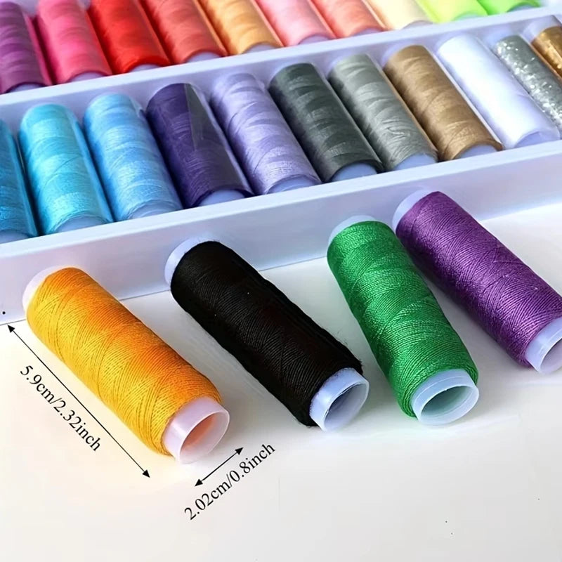 39 color sewing thread, high-strength polyester, color fastness, suitable for DIY sewing and handicrafts, essential hand sewing Qme