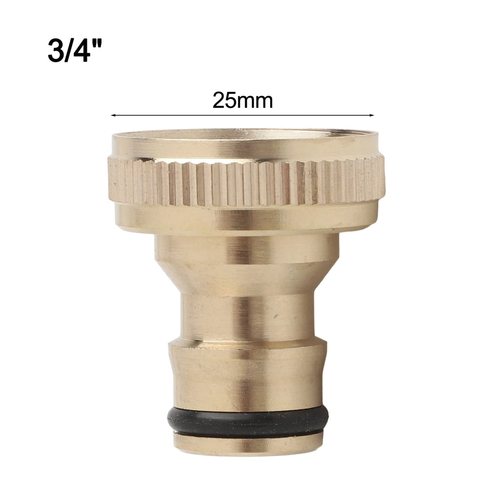 Brass G3 Hose Quick Connector Water Stop Fitting Thread Tap Adaptor Qme