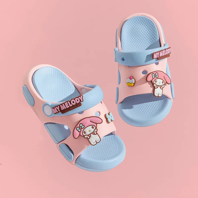 Kulomi's New Cartoon EVA Flip-Flops Stylish Two-Tone Soft-Soled Non-Slip Flip-Flops for Students Qme 2 180mm Sizes28 29