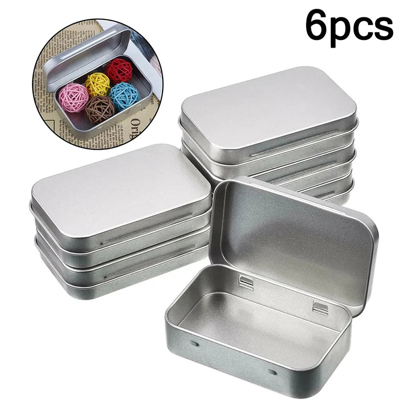Frosted Household Storage Box Organizer Metal Boxes Tin Plated Qme