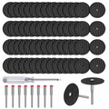 A02F-Cutting Wheel Set For Dremel-Rotary Tool- 1-1/4 Inch Reinforced Fiberglass Cut Off Wheels(60Pcs) Qme As Shown NONE