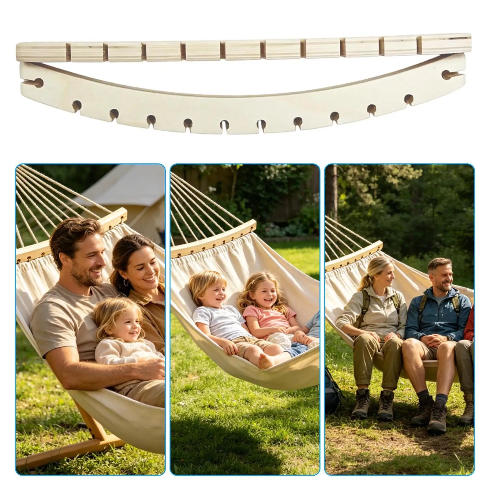 Hammock Spreader 2 Pieces Detachable Wooden Replacements Wood Hammock Spreader Bar For Camping Backyard Patio Garden Rv Balcony Qme