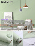 PVC Waterproof Vinyl Wall Contact Paper Dark Green Self-adhesive Qme Sage Green 200cmx55cm