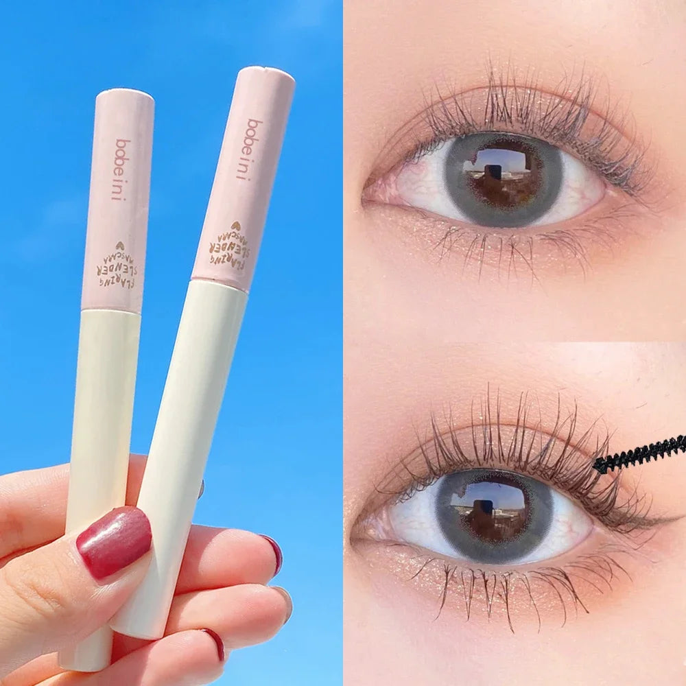 Silk Fiber Curling Mascara Ultra-fine Brush Lengthening Volumizing Qme