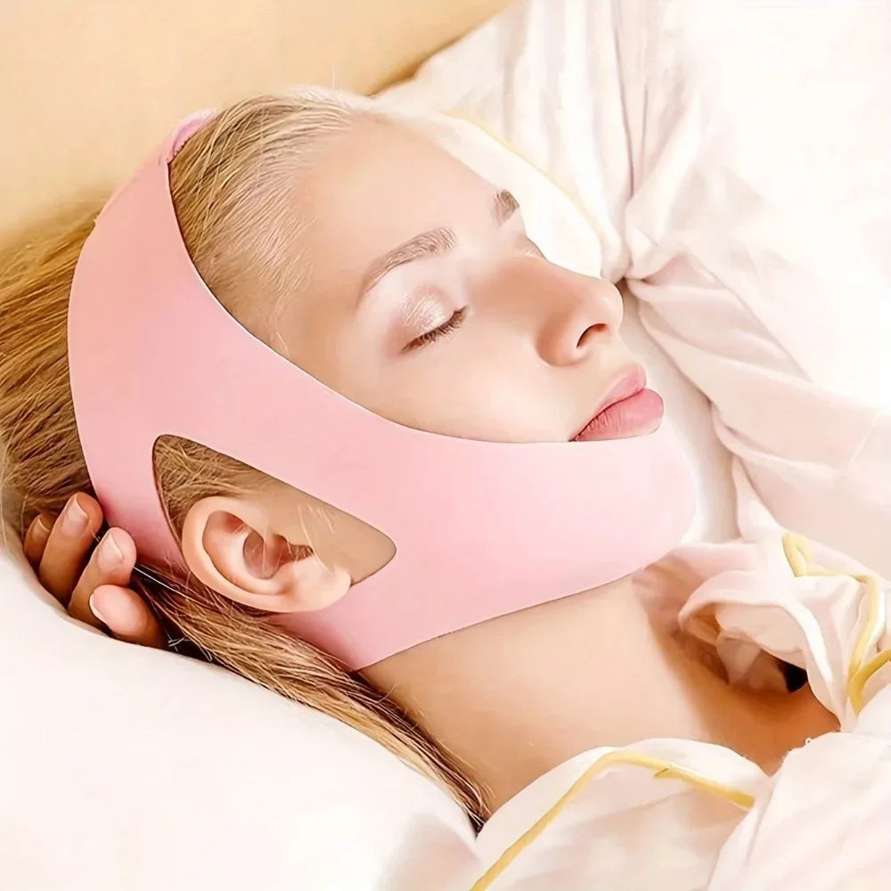 Adjustable Anti Snoring Chin Strap Breathable Comfortable Mouth Qme