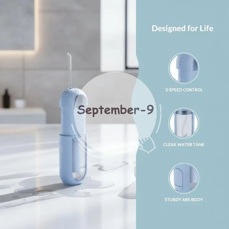 Electric Portable Oral Care Irrigator Rechargeable 4 Cleaning Modes Qme