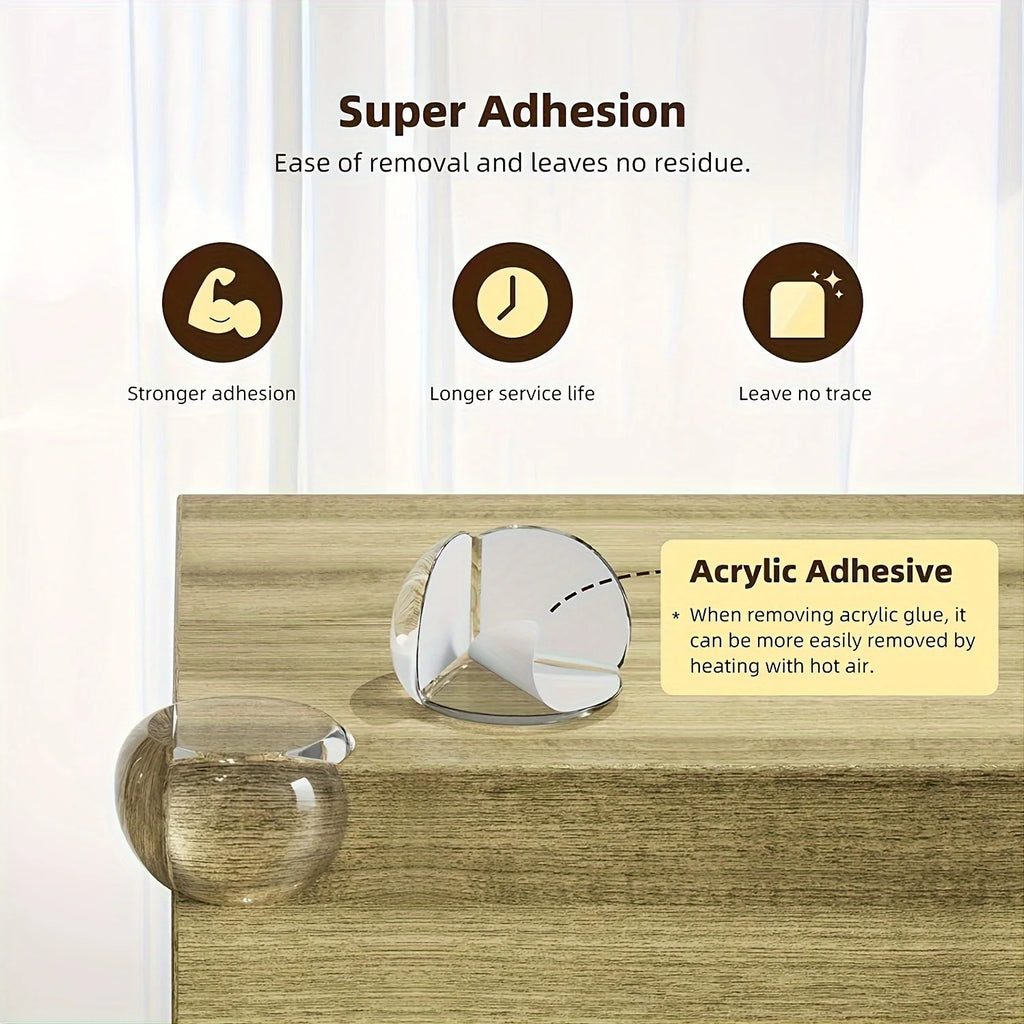 10Pcs Soft and Durable Rubber Corner Protectors Safe from Table Corners child safety Edge Protection Cover Qme