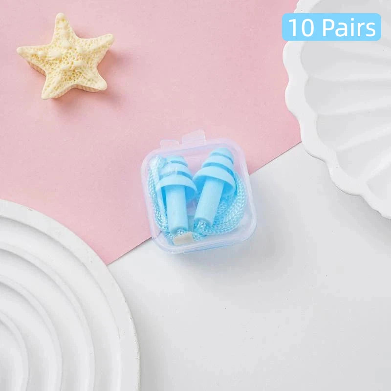 Soft Foam Earplugs 38dB Noise Cancelling 10 Pairs Multicolor Qme A51